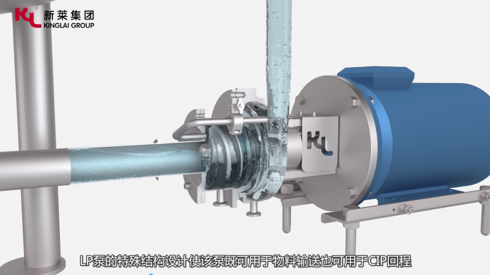 新萊集團：LP系列帶誘導(dǎo)輪自吸泵動畫